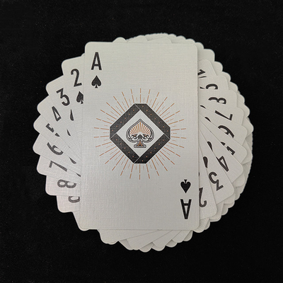 Custom Printing Waterproof Poker Cards Silver Foil Plated Plastic PVC Playing Card For Adults